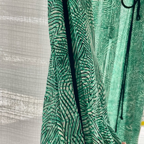 Cynthia Steffe Green and Black Boho Dress nwt - Picture 6 of 16